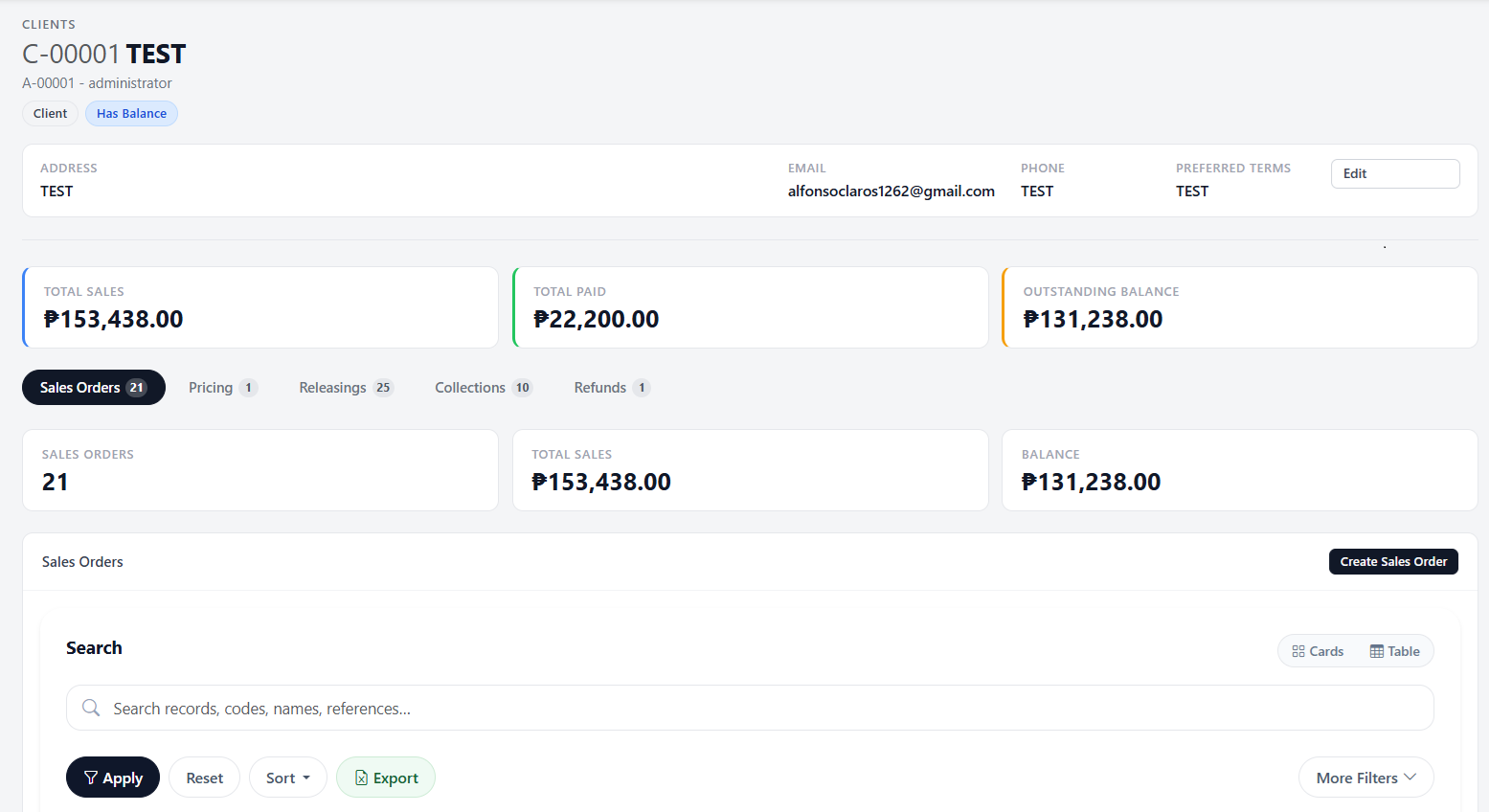 Client Management